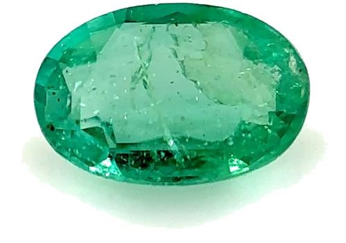 0.41 carat GREEN Oval Smaragdas (1)