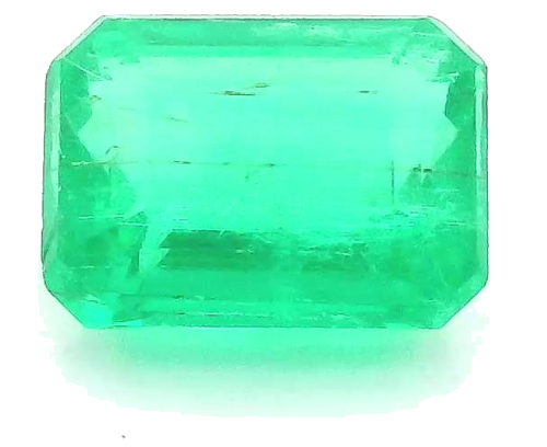 0.66 carat GREEN STEP cut Octagonal Smaragdas (1)