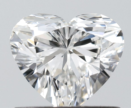 0.6 carat G-VVS2 Natūralus Heart Deimantas (1)