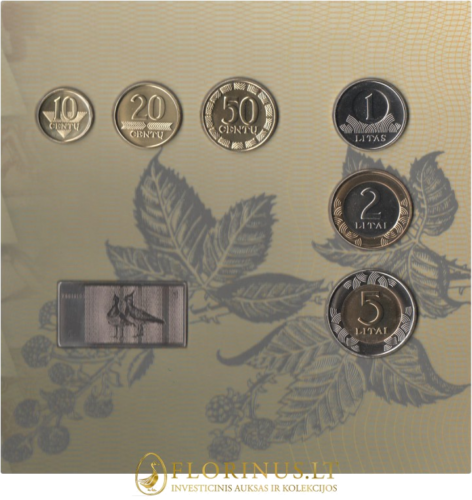 2012 Lithuania, Talonai, Litas coins BU set (3)