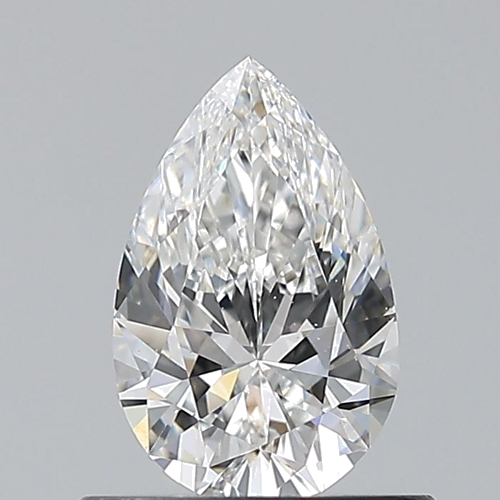 0.6 carat F-VS2 Natūralus Pear Deimantas (1)