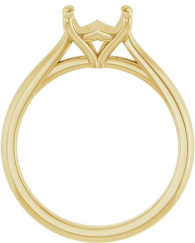 Sužadėtuvių Žiedas „Solitaire“ 18k yellow gold Round 8.2mm (2)