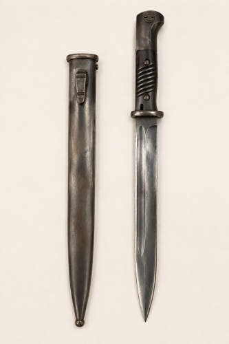 German S 98/05 n.A. “DEMAG Duisburg” sword bayonet with steel scabbard, Germany, c. 1915–1918 (1)