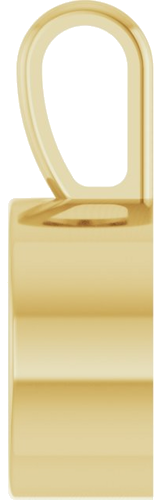 Pakabukas „Bezel-Set Solitaire“ 585 Geltonojo Aukso Round 9mm (3)