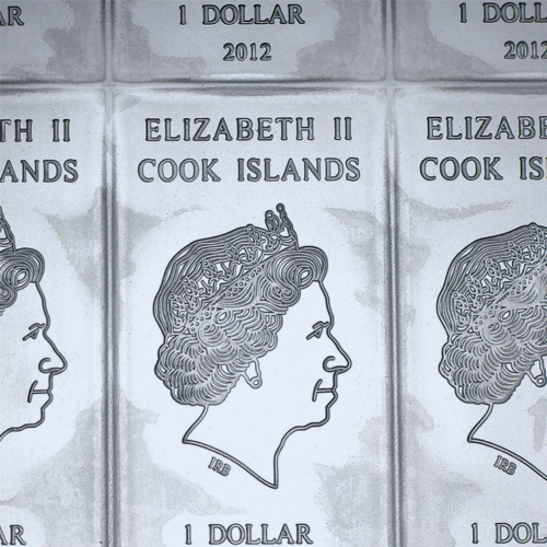 10 х 10 гр. CombiCoin™ 2012 Острови Кук сребърна монета от 1 долар Valcambi (4)