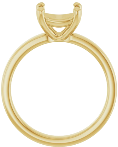 Sužadėtuvių Žiedas „Solitaire“ 14k yellow gold Cushion 8mm (2)