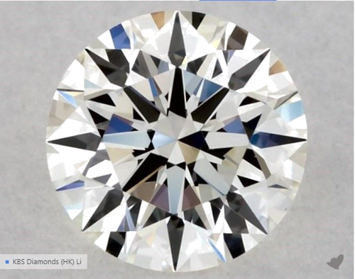 0.31 carat J-VS1 Excellent cut Natūralus Round Deimantas (1)