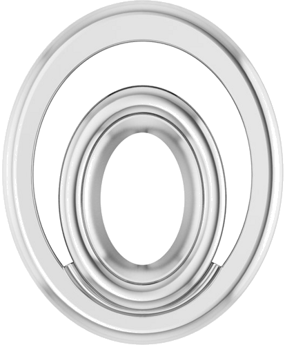 Pakabukas „Solitaire Slide“ 925 Sidabro Oval 7mm x 5mm (1)