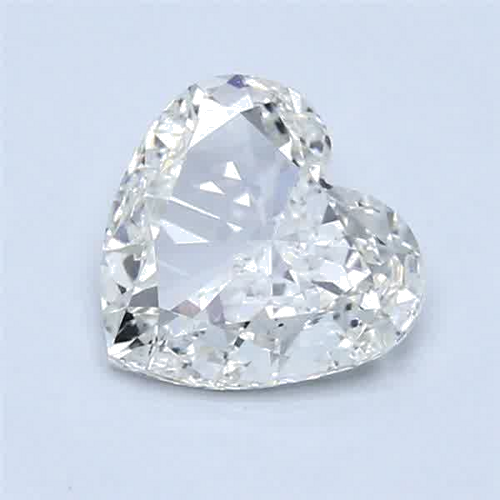 1.32 carat H-SI1 Natūralus Heart Deimantas (1)