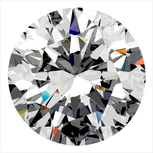0.3 carat H-VVS2 Very Good cut Natūralus Round Deimantas (1)