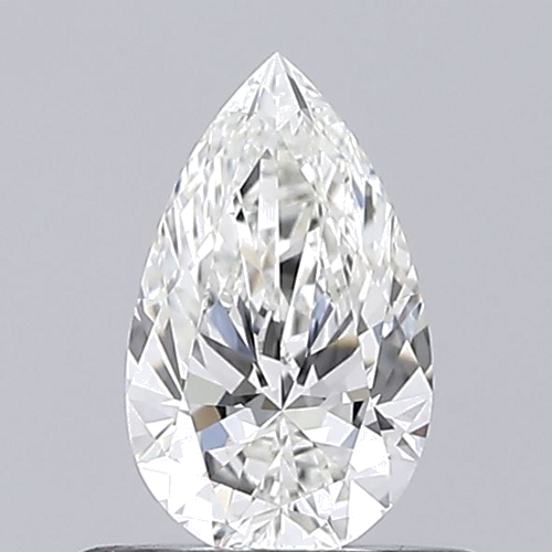 0.51 carat H-VVS2 Natūralus Pear Deimantas (1)