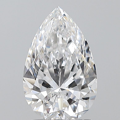 1.7 carat D-VS1 Natūralus Pear Deimantas (1)