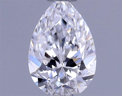 0.4 carat D-SI1 Natūralus Pear Deimantas (1)