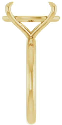 Sužadėtuvių Žiedas „Claw-Prong Solitaire“ 14k yellow gold Oval 16mm x 12mm (4)