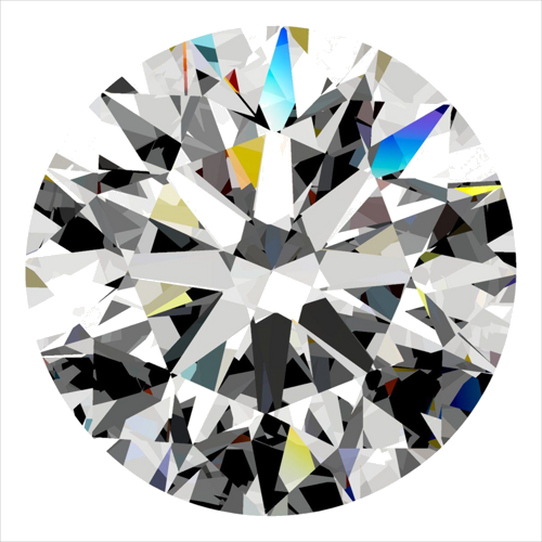 0.4 carat E-VVS2 Excellent cut Natūralus Round Deimantas (1)