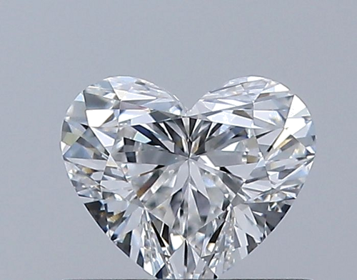 0.5 carat F-VVS2 Natūralus Heart Deimantas (1)