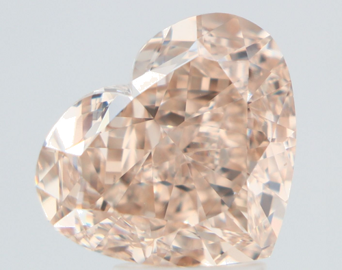 5.04 carat Fancy Light Brown-VS1 Natūralus Heart Deimantas (1)