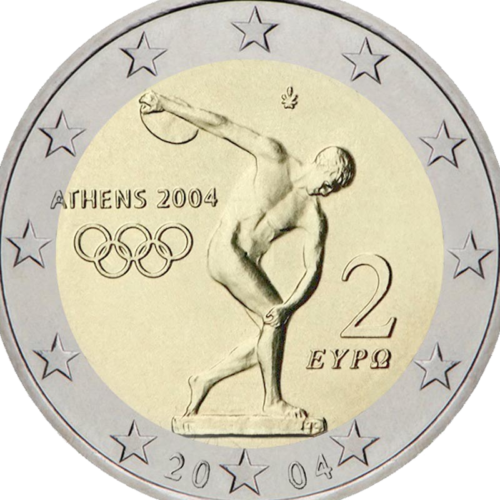 2004 Graikija Olimpinės žaidynės 2 eurų moneta (2)