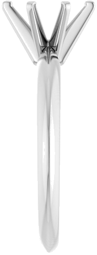 Sužadėtuvių Žiedas „Solitaire“ 585 Baltojo Aukso Oval 7.75mm x 5.7mm (4)