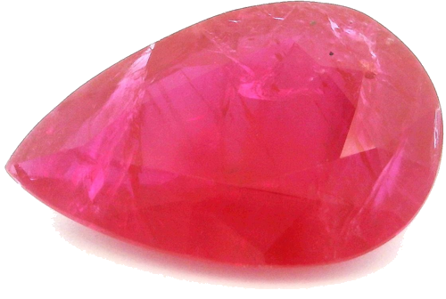 5.3 carat RED Pear Rubinas (1)