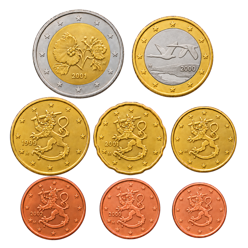 Suomija Euro monetų rinkinys (1)