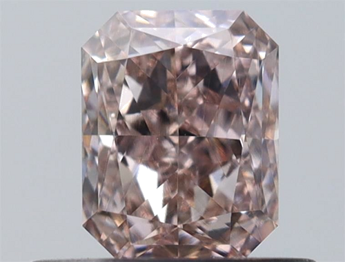 0.5 carat Fancy Pink-VS2 Natūralus Radiant Deimantas (1)