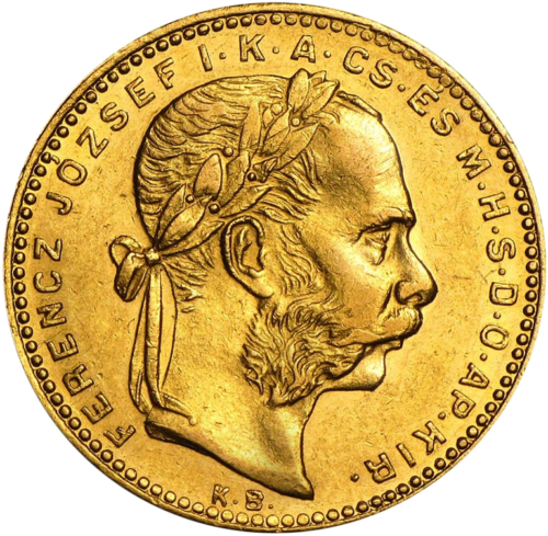20 франков/8 флоринов Франц Иосиф I золотая монета (2)