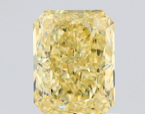 1.1 carat Fancy Yellow-VVS2 Natūralus Radiant Deimantas (1)