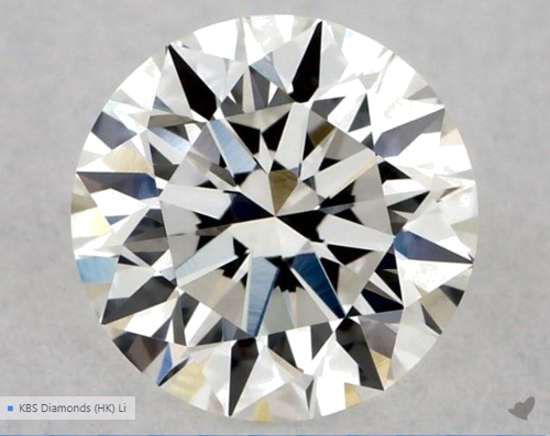 0.54 carat G-VVS2 Excellent cut Natūralus Round Deimantas (1)