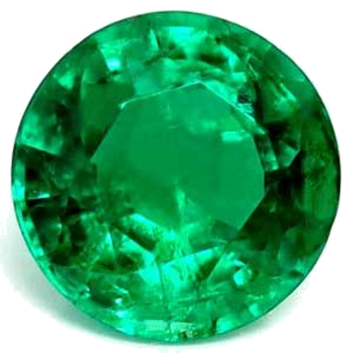 0.52 carat GREEN Round Smaragdas (1)