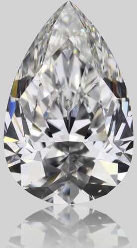 1.01 carat F-VS2 Natūralus Pear Deimantas (1)