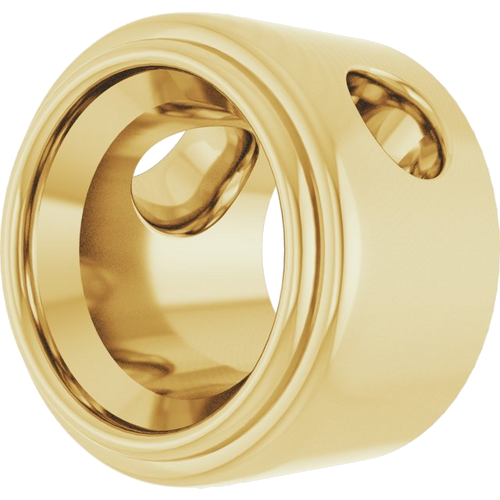 Pakabukas „Bezel-Set Solitaire“ 14k yellow gold Round 5.5mm (2)
