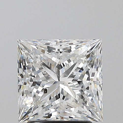 2.5 carat F-SI2 Natūralus Princess Deimantas (1)