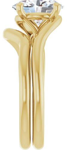 Sužadėtuvių Žiedas „Bypass“ 14k yellow gold Oval 9mm x 7mm (9)