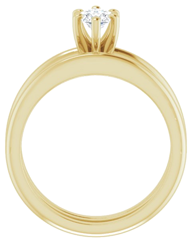 14K Yellow  9x4.5 mm Marquise Solitaire Engagement Ring Mounting (7)
