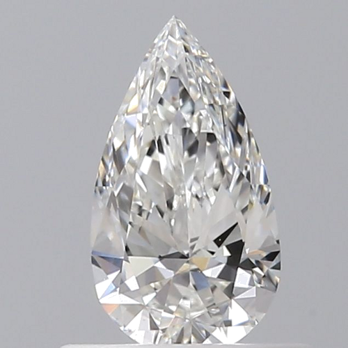 0.4 carat F-VS2 Natūralus Pear Deimantas (1)