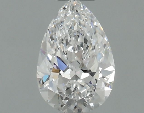 0.34 carat D-IF Natūralus Pear Deimantas (1)