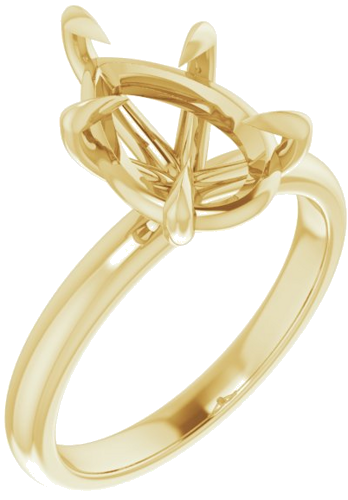 Sužadėtuvių Žiedas „Solitaire“ 585 Geltonojo Aukso Pear Shape 12mm x 8mm (1)