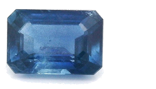 0.69 carat BLUE STEP cut Octagonal Safyras (1)