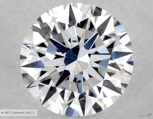 0.42 carat D-SI1 Excellent cut Natūralus Round Deimantas (1)