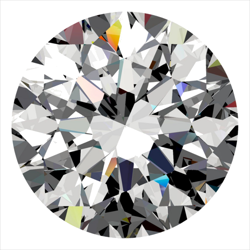 0.4 carat E-VVS2 Very Good cut Natūralus Round Deimantas (1)