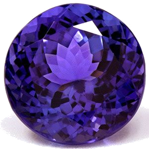 3.71 carat BLUE Round Tanzanite (1)