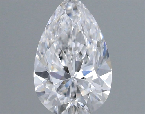 0.32 carat D-VVS2 Natūralus Pear Deimantas (1)