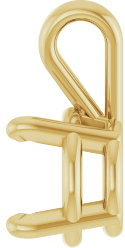 Pakabukas „Round 4-Prong Basket“ 14k yellow gold Round 6.5mm (3)