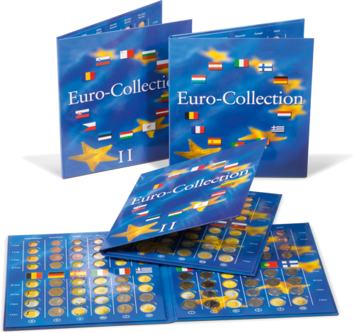 Three parts of the euro coins album (1)