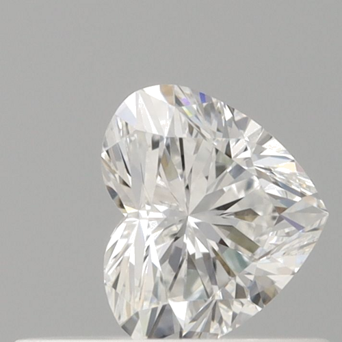 0.35 carat E-VVS2 Natūralus Heart Deimantas (1)