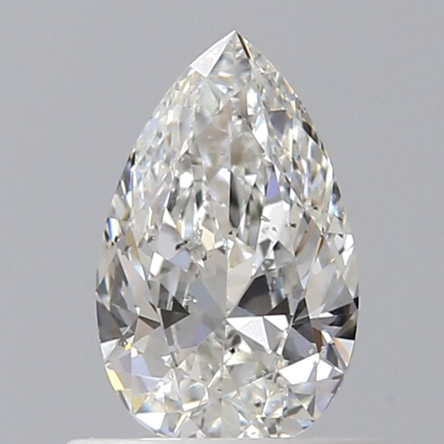 0.5 carat G-SI2 Natūralus Pear Deimantas (1)