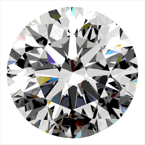 0.3 carat E-SI1 Excellent cut Natūralus Round Deimantas (1)