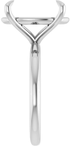 Sužadėtuvių Žiedas „Claw-Prong Solitaire“ 14k white gold Oval 16mm x 12mm (4)