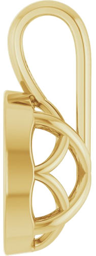 Pakabukas „Solitaire“ 585 Geltonojo Aukso Oval 8mm x 6mm (3)